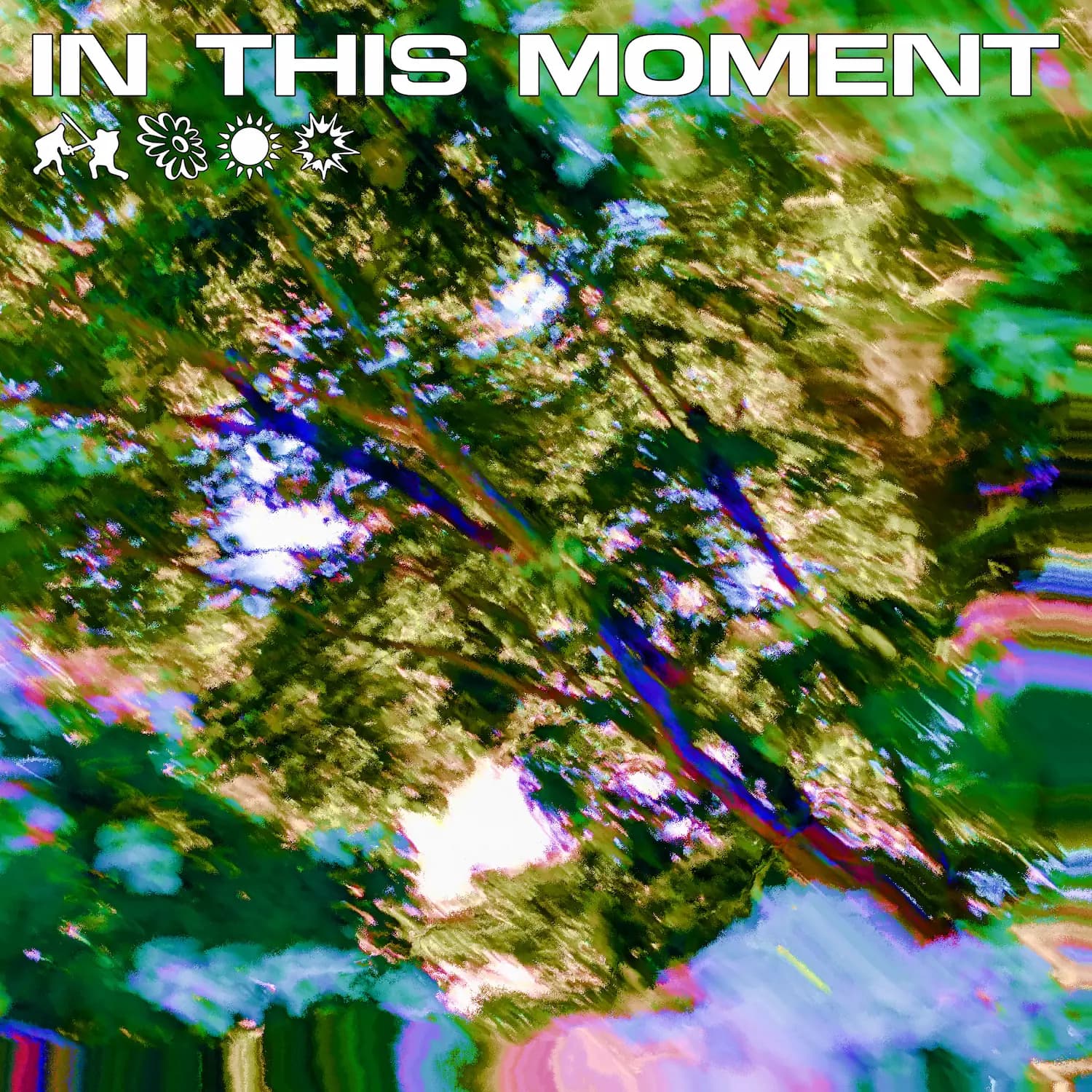 Album cover for 'In This Moment' by Flysword. Shows a colorful scene of a tree.